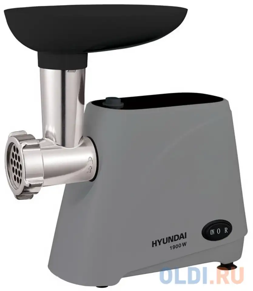 Мясорубка hyundai hy-mg4391 1900вт серый/черный, фотография 1