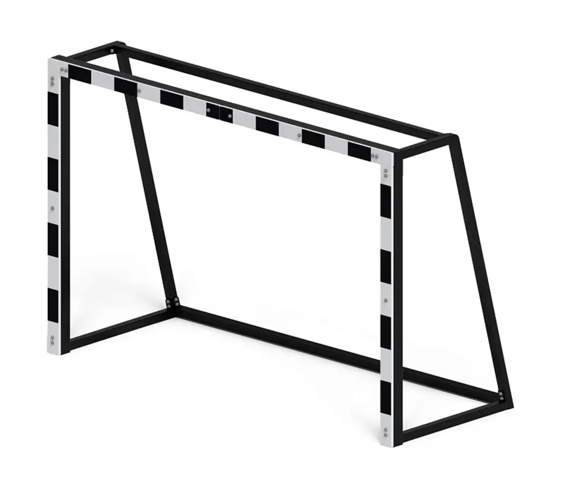 Ворота мини футбольные (черные) (с креплением сетки) - со 2.60.04-01, фотография 1