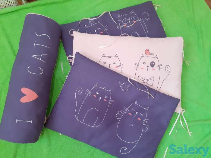 Двусторонние бортики в кроватку, фотография 1