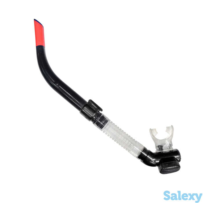 Трубка shark с клапанами sn-09as чёрная akvilon, фотография 1