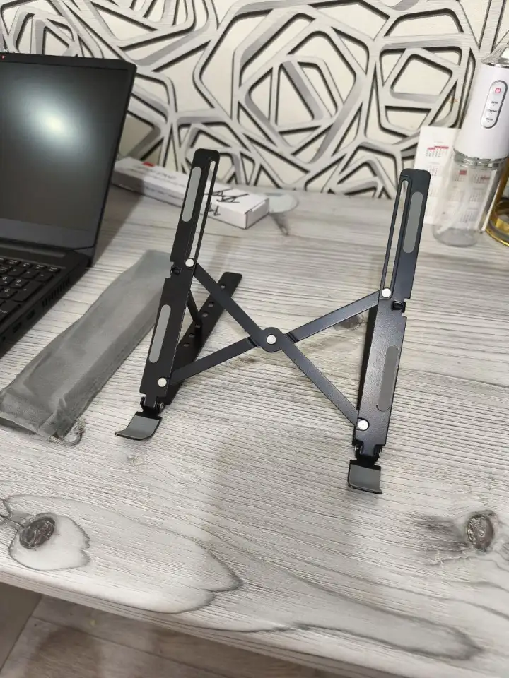 Подставка для ноутбука металлическая, складная, фотография 2