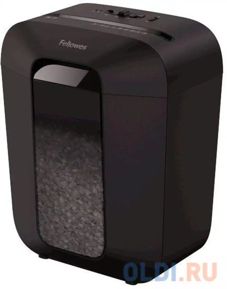 Шредер fellowes powershred lx50 черный (секр.p-4)/перекрестный/9лист./17лтр./скрепки/скобы/пл.карты, фотография 1