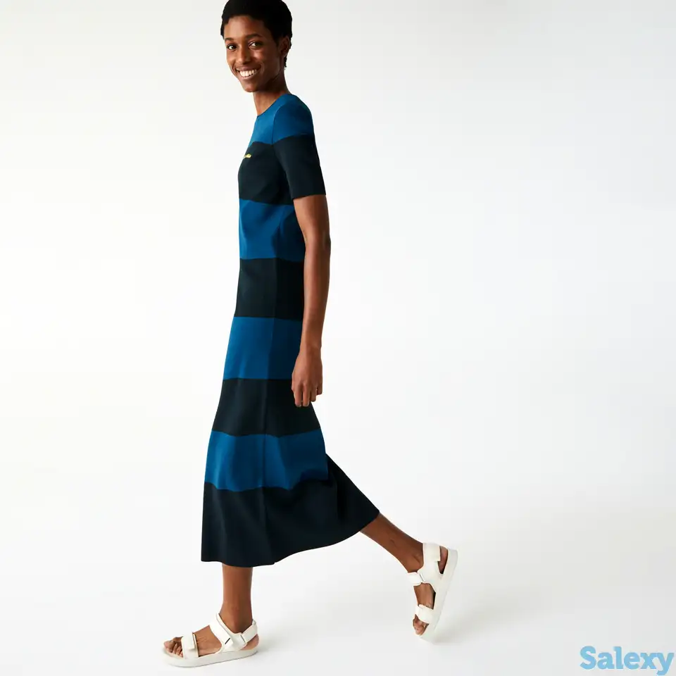 Женское трикотажное платье-свитер lacoste l!ve, фотография 1