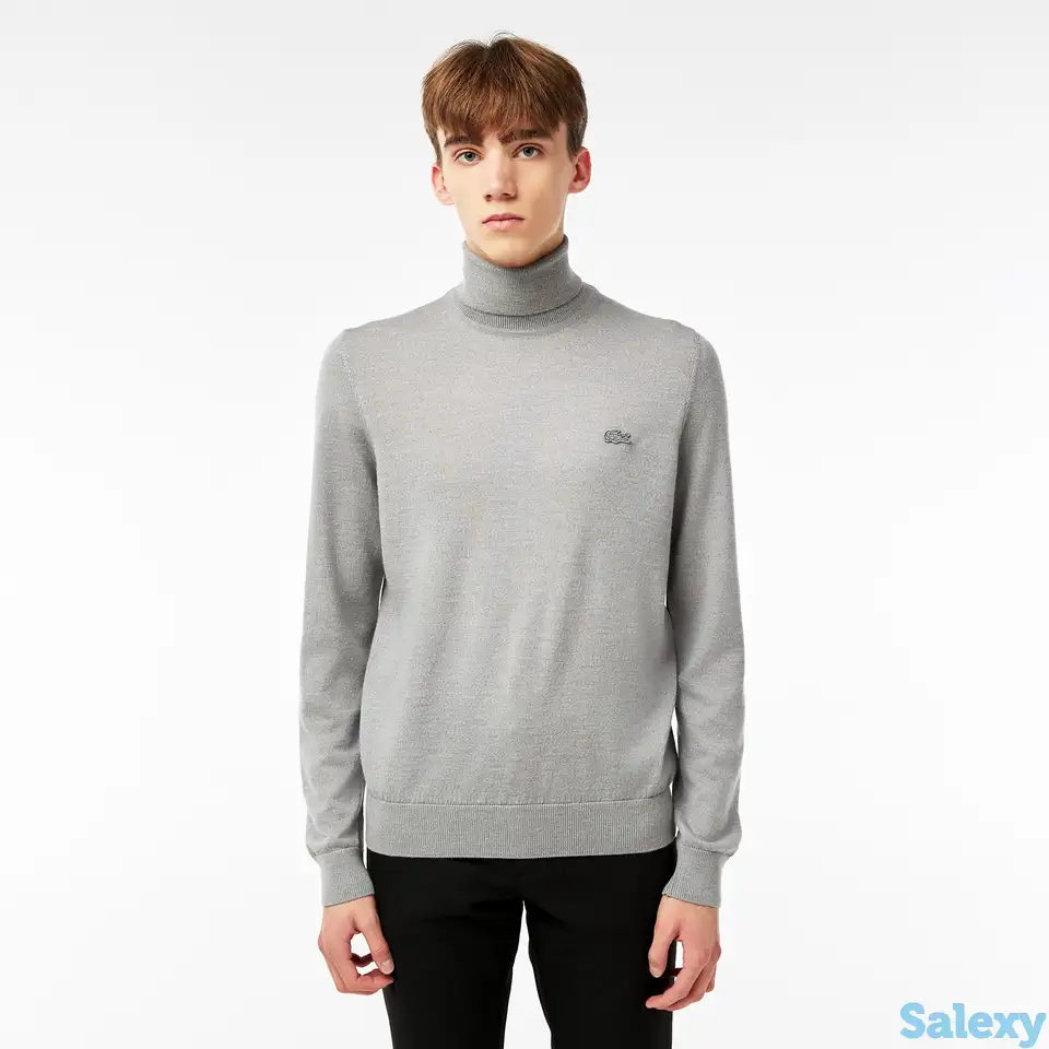 Мужской свитер lacoste из мериносовой шерсти, фотография 1