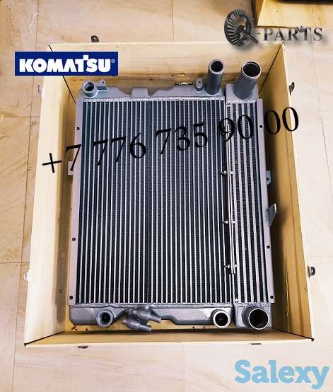 Радиатор в сборе, экскаватор погрузчик, Komatsu WB93, Komatsu WB97, фотография 1