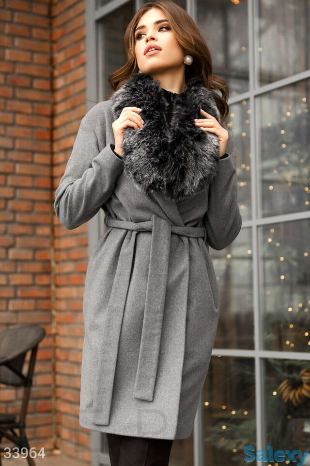 Пальто gepur с меховым воротником, фотография 1