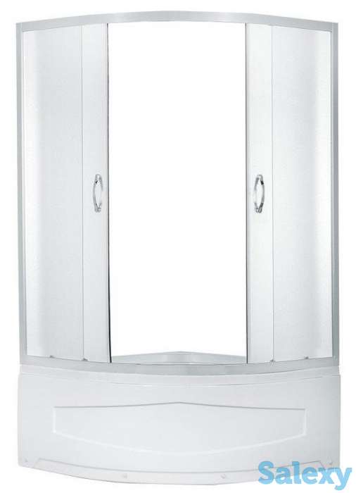 душевая кабина ER0510T- C3 1000*1000*1950 высокий поддон, светлое стекло, фотография 1