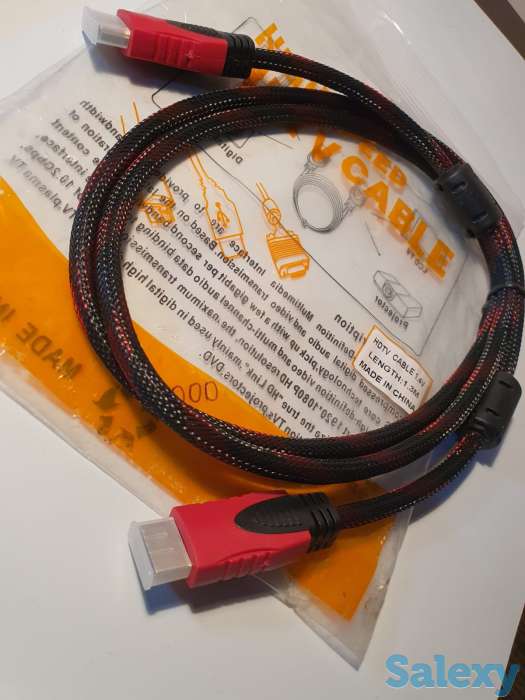 Кабель шнур High speed HDMI-HDMI провод 1,3м, фотография 1