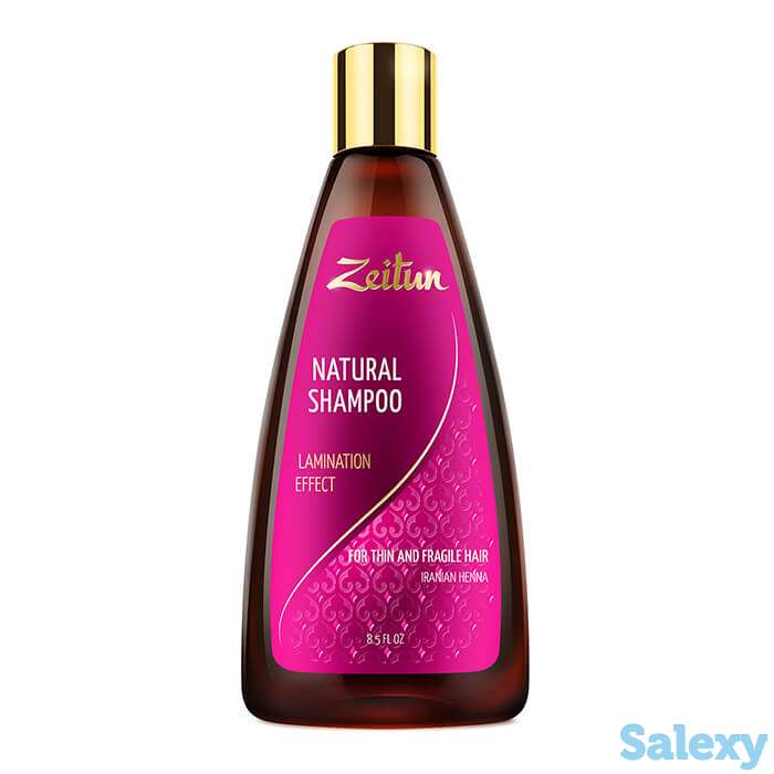 Шампунь для волос zeitun natural shampoo lamination effect, фотография 1