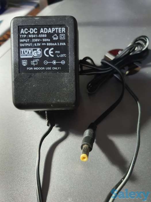 Зарядка блок питания, адаптер 6.5V-600mA​​​​​​​, фотография 1