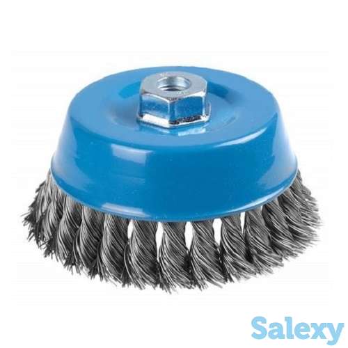 Щетка для УШМ чашка из стальной проволоки, фотография 1