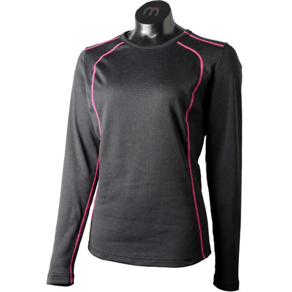 Термокофта mico women long sleeve round neck nero magenta, фотография 19