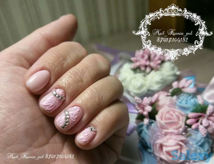 Маникюр с покрытием гель лаком, фотография 2