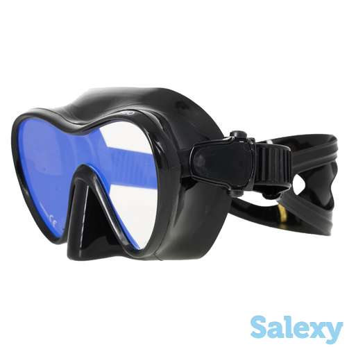 Маска подводная marlin frameless duo (черный силикон)  просветленные линзы black, фотография 2