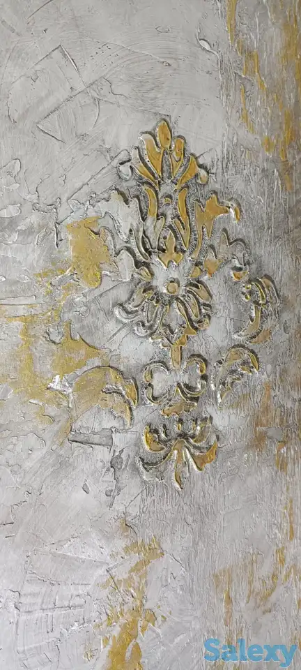 Профессиональное нанесение декоративной штукатурки на стены и потолок от опытного мастера, фотография 3