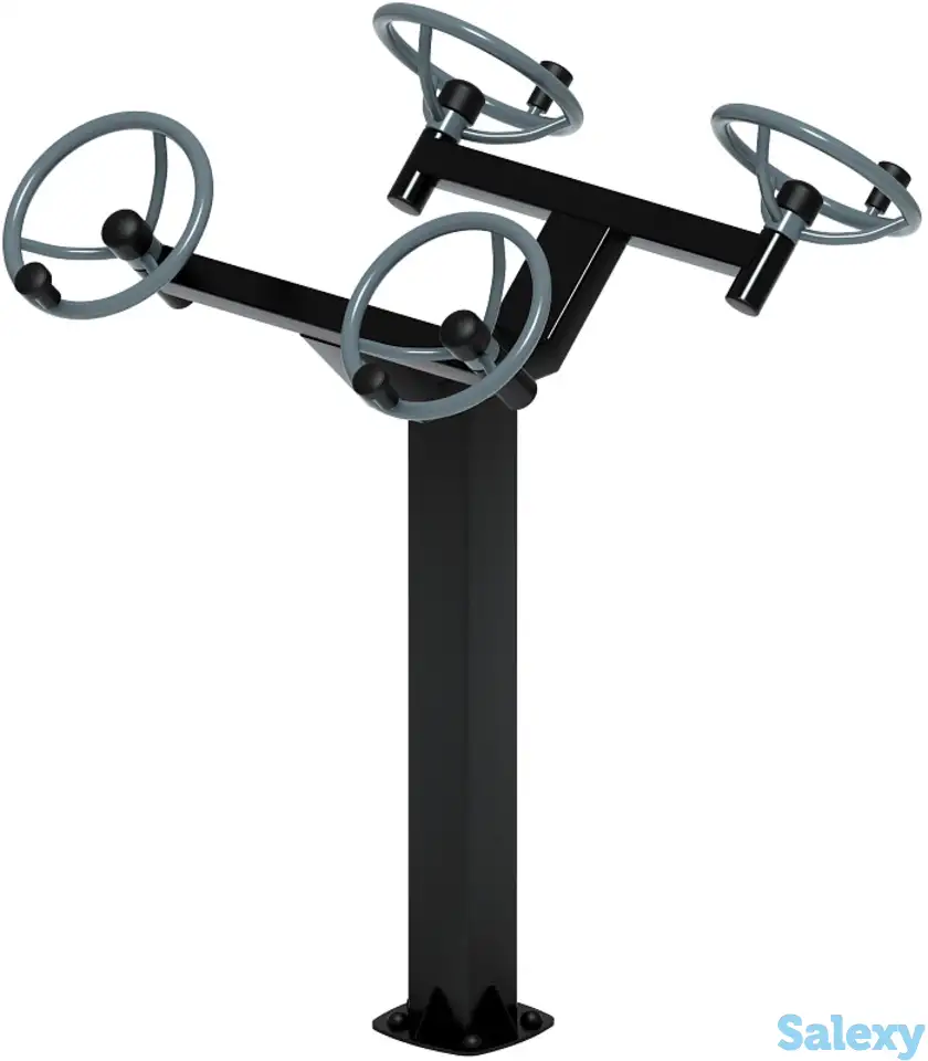 Рули (положение стоя) серый - уличный тренажер - ст 101-13, фотография 1