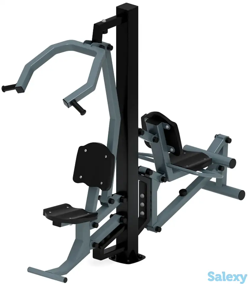 Тяга верхняя+флекс (серый) - уличный тренажер - ст 021-13, фотография 1