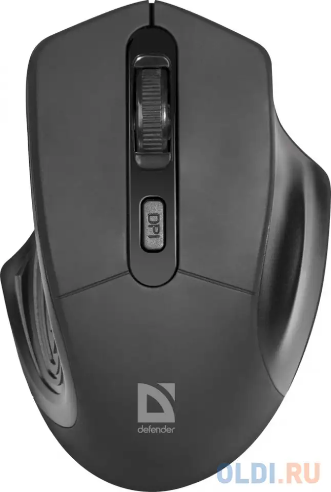 Мышь беспроводная оптическая defender datum mb-345 черный,4 кнопки, 800-1600 dpi, фотография 1