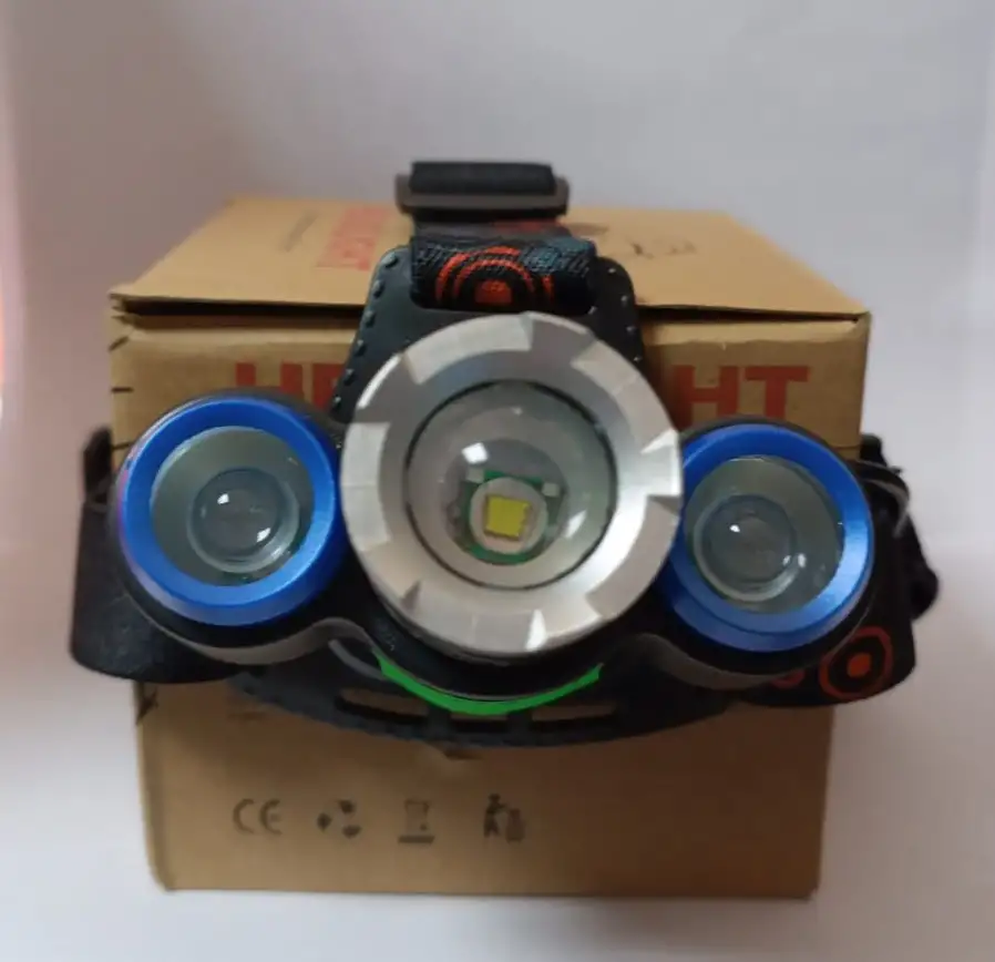 Фонарь налобный аккумуляторный 117, фотография 2