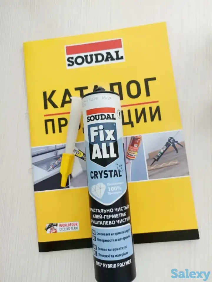 Клей герметик Fix all crystal от soudal, фотография 1