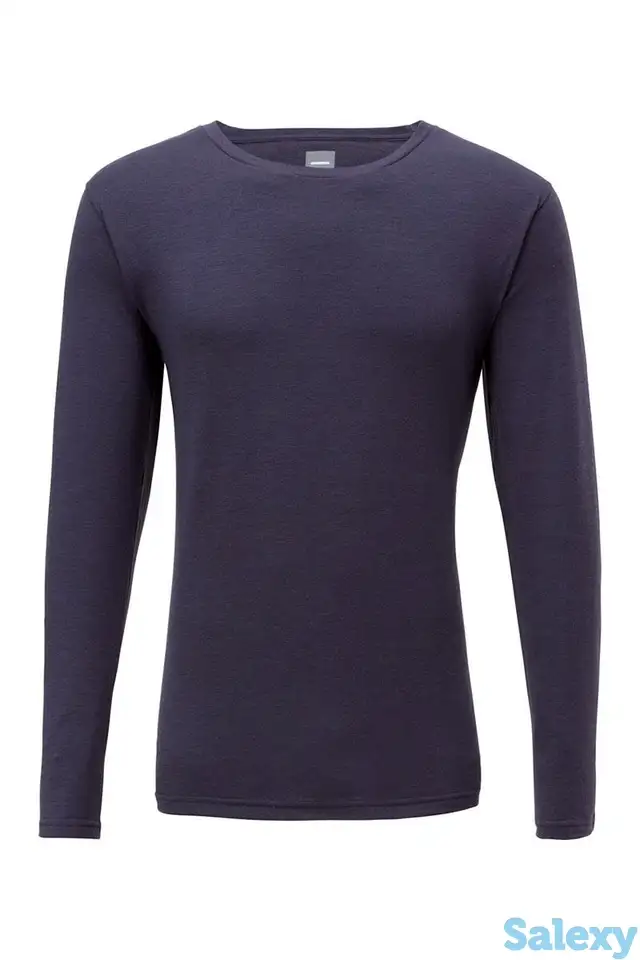 Термокофта goldwin men crew nech long sleeves navy, фотография 17