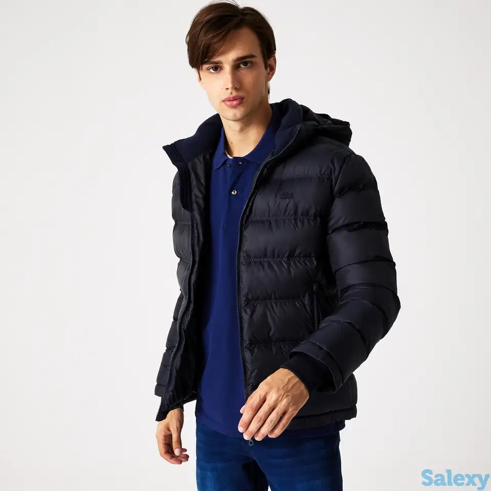 Мужская куртка lacoste hooded quilted, фотография 1