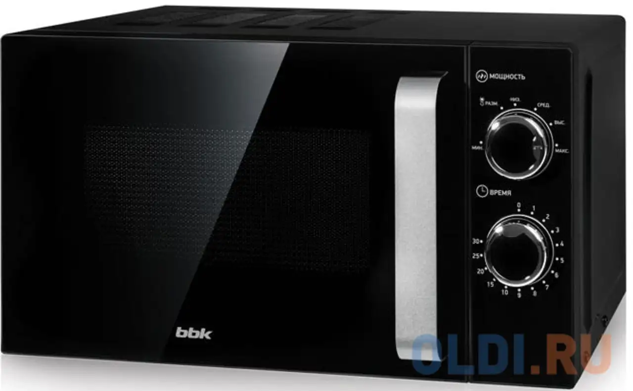 Микроволновая печь bbk 20mws-776m/b-m 700 вт чёрный, фотография 1