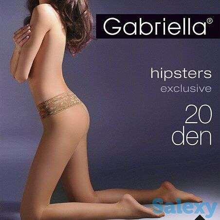 Колготки с ажурным силиконовым пояском, фотография 1