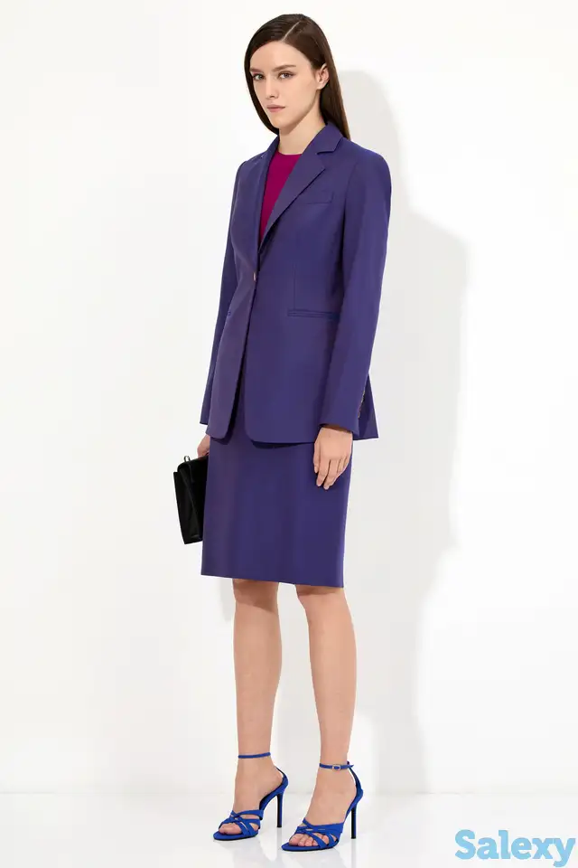 Классическая юбка-карандаш из 100% шерсти vassa&co, фотография 1