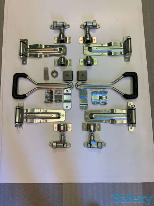 Комплект фурнитуры на задние ворота фургона с рукояткой Пруткового типа Эконом, фотография 1
