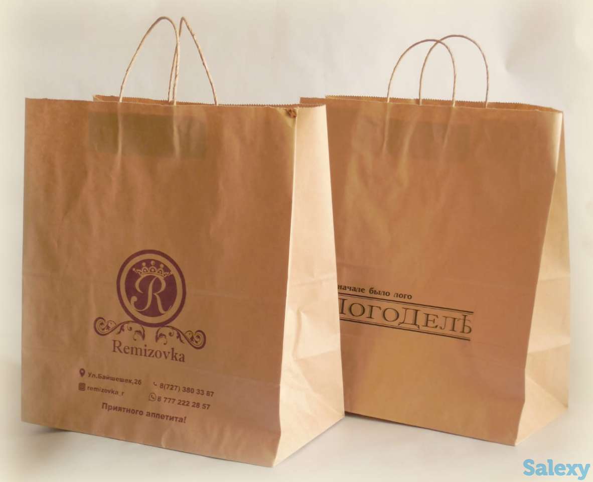 Печать на крафт пакетах, фотография 1