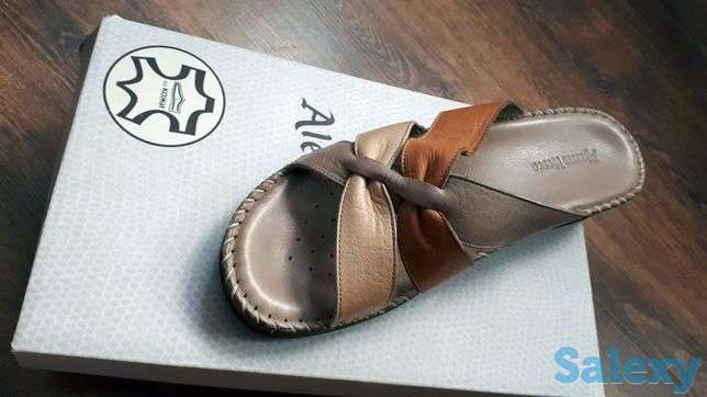 Продам кожанную шлёпанцы, фотография 1