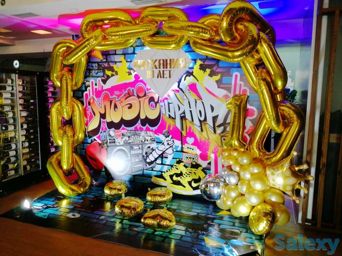 Оформление шарами, гелиевые шары, фигуры, фотография 10