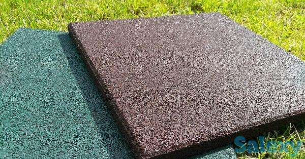 Резиновая плитка, покрытие для детских и спортивных площадок. Монтаж, фотография 1