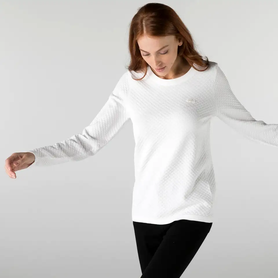 Женский свитер lacoste с широким воротом, фотография 1