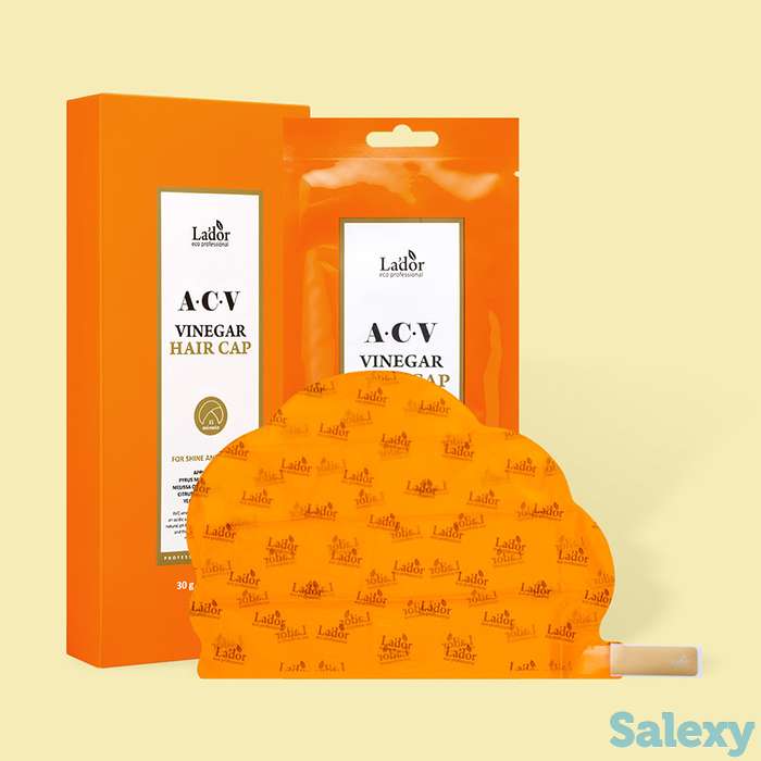 Маска-шапочка для волос la’dor acv vinegar hair cap (5 шт.), фотография 3