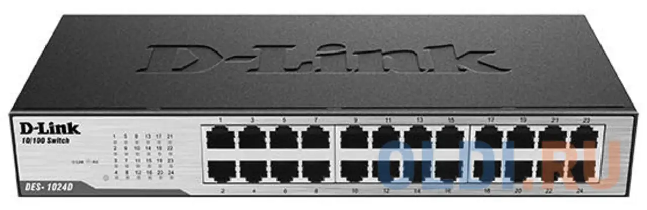 Коммутатор d-link des-1024d/g1a неуправляемый 24 порта 10/100mbps, фотография 1