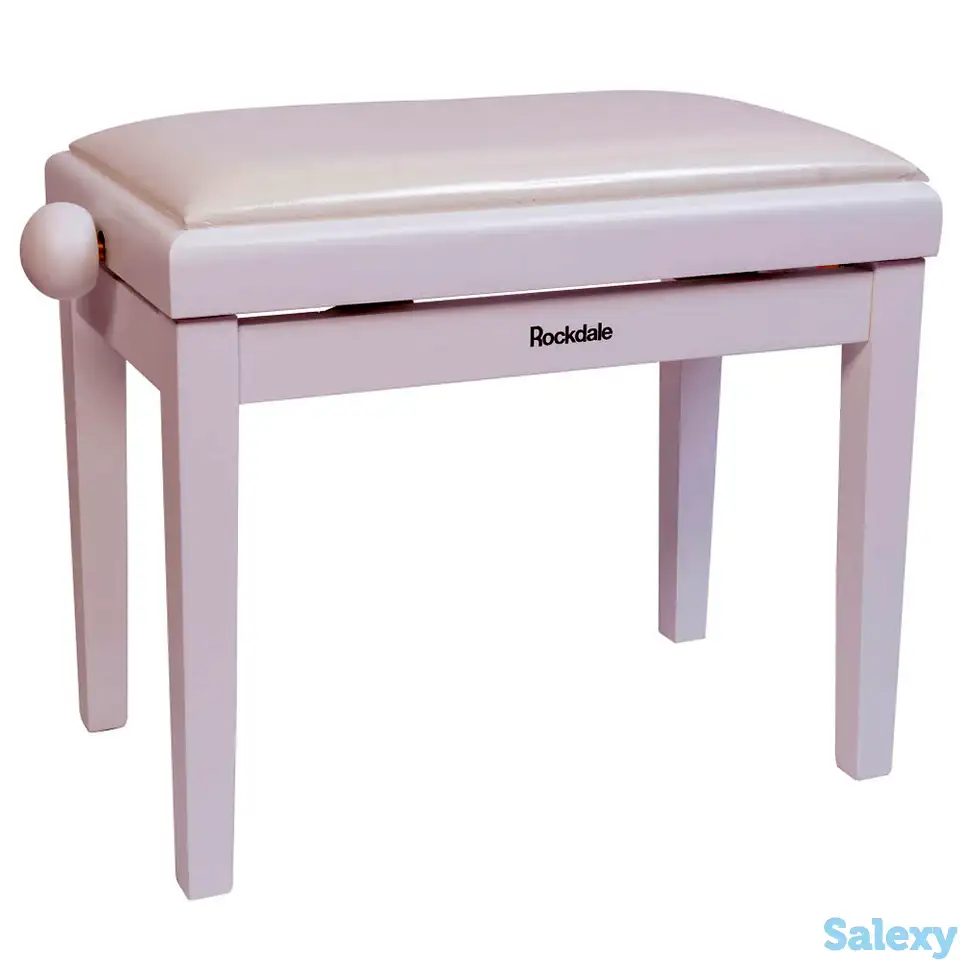 Банкетка для пианино rockdale rhapsody 131 white, фотография 1