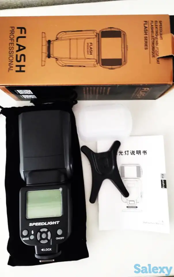 Вспышка ручная для Canon Nikon ZX-950 Wilidi новая, фотография 6