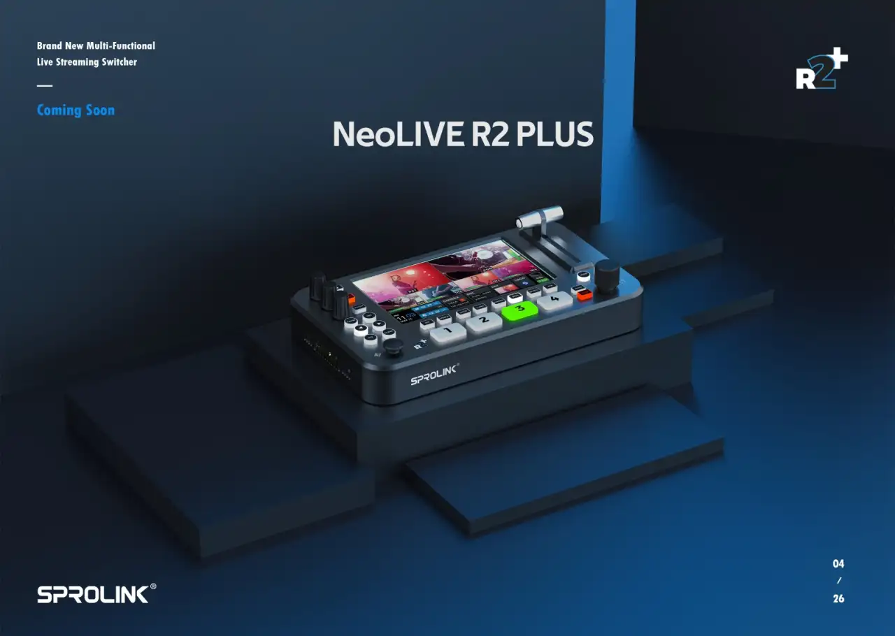 Видео микшер Sprolink Neolive r2plus дисплеем для стримов новый, фотография 8