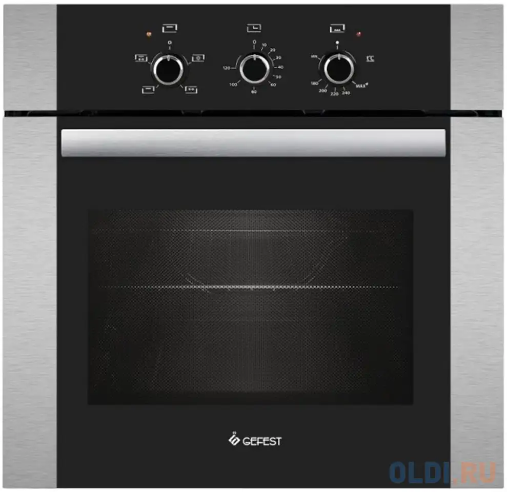 Газовый шкаф gefest дгэ 621-01 черно-серебристый, фотография 1