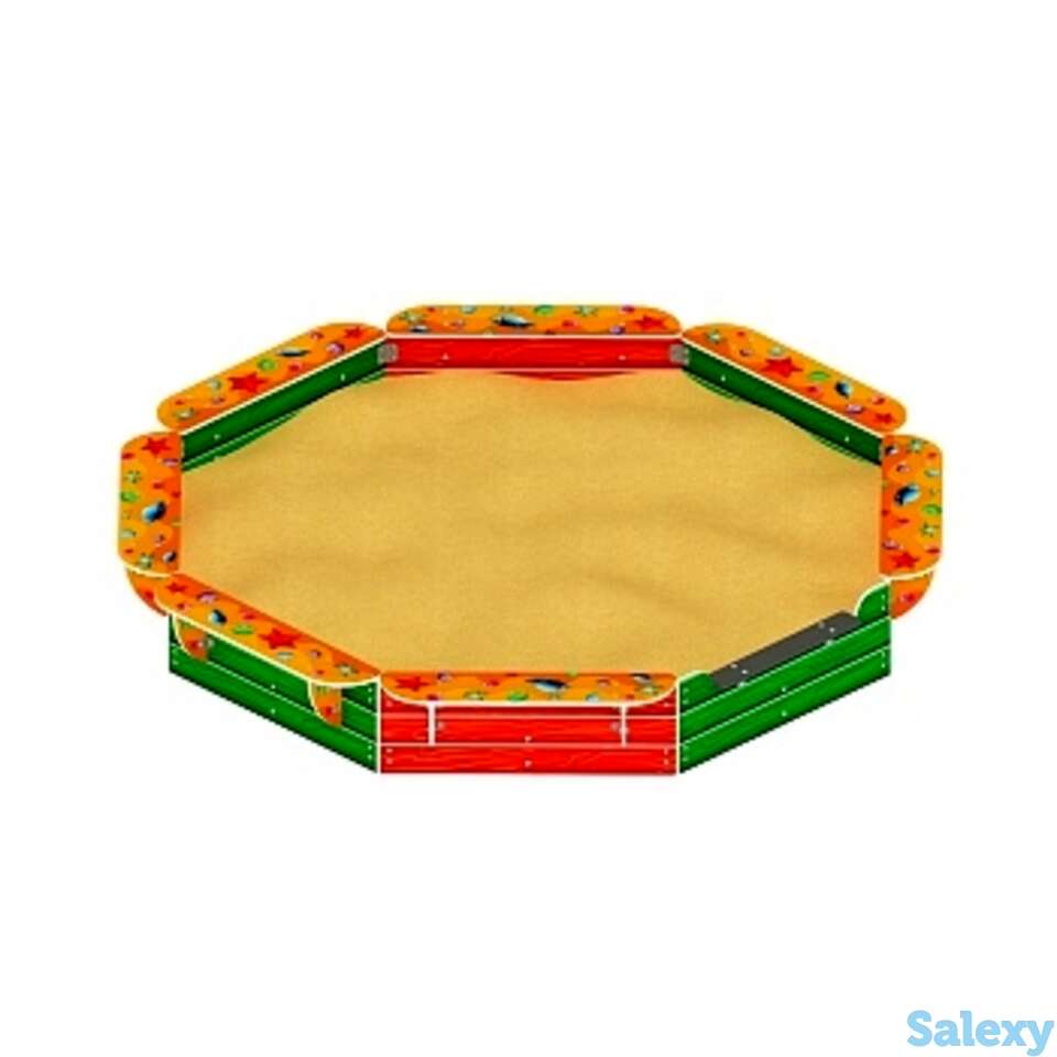 Песочница восьмигранная (ракушки) - ио 5.01.04-40, фотография 1
