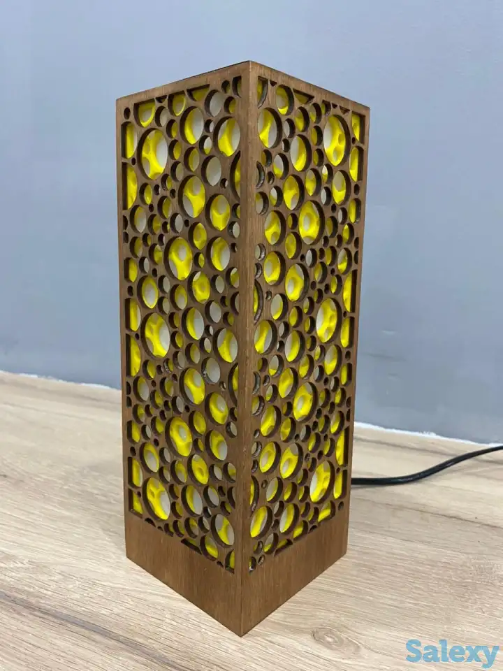 Желтый Интерьерный светильник - ночник, фотография 6