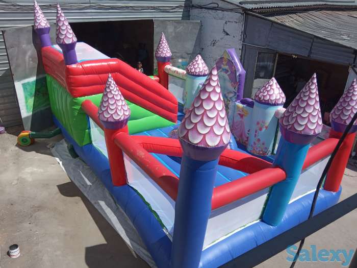 Продам детский надувной батут б/у в идеальном состоянии! Надувной батут в Алматы на складе. Батут для бизнеса. Надувной, фотография 1