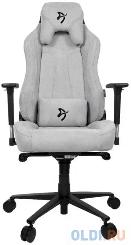 Компьютерное кресло (для геймеров) arozzi vernazza soft fabric - light grey, фотография 1