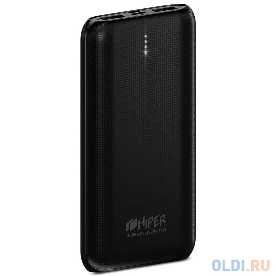Внешний аккумулятор power bank 10000 мач hiper rpx10000 черный, фотография 1