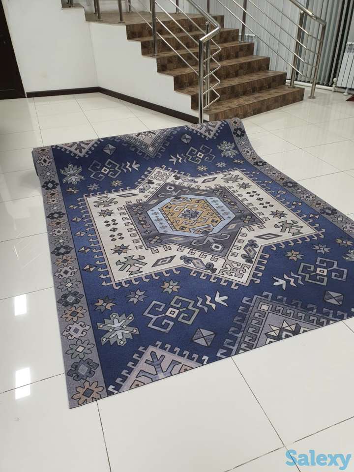 Коврик Голубой Кечуа ковер ковровая дорожка Ширина 200 см, фотография 3