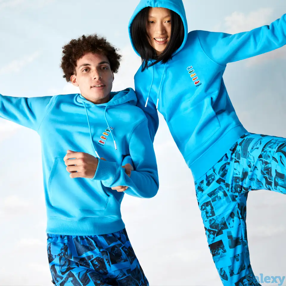Хлопковая флисовая толстовка lacoste x polaroid unisex, фотография 1