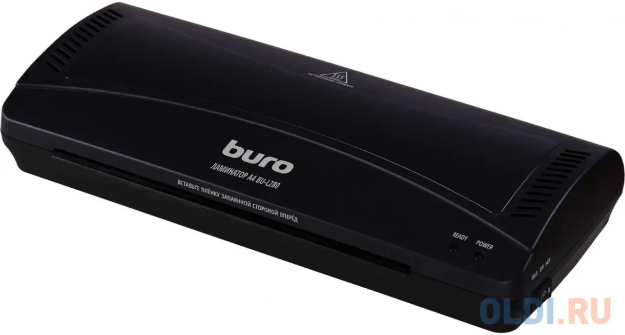 Ламинатор buro bu-l280 (ol280) a4 (80-125мкм) 25см/мин (2вал.) хол.лам. лам.фото, фотография 1
