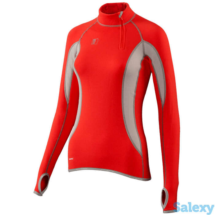 Термобелье майка сивера сноуи с воротником женская кармин/облако, фотография 1